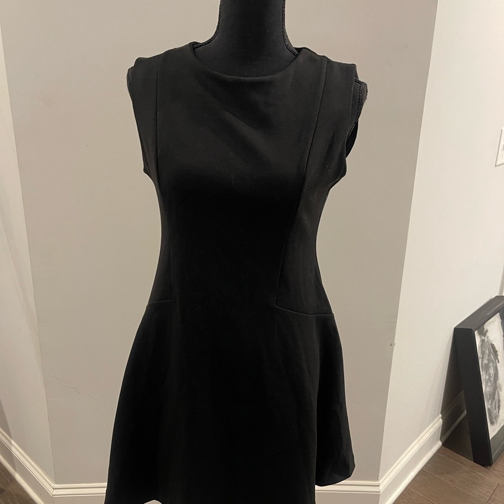 Free People Black Sleeveless Mini Dress